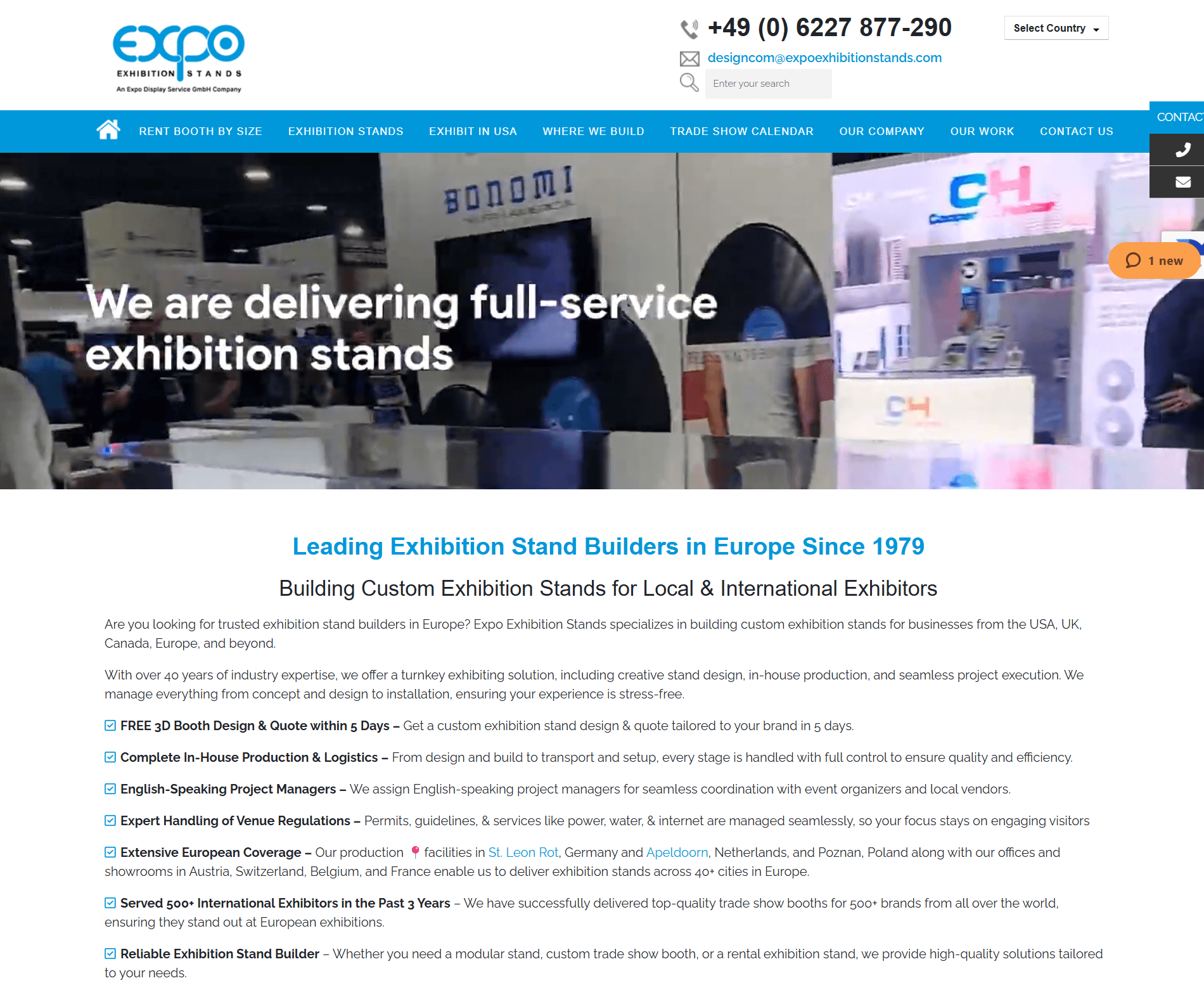 Expo Exhibition Stands website
